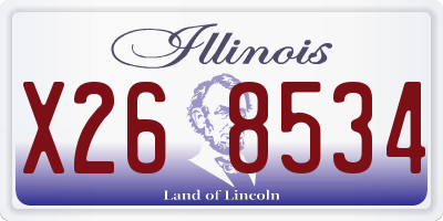IL license plate X268534