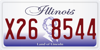IL license plate X268544