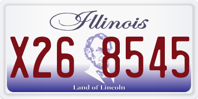 IL license plate X268545