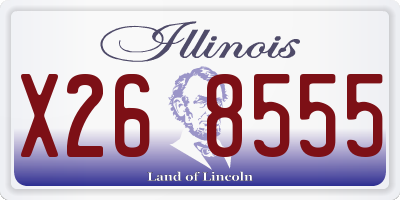 IL license plate X268555