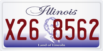 IL license plate X268562
