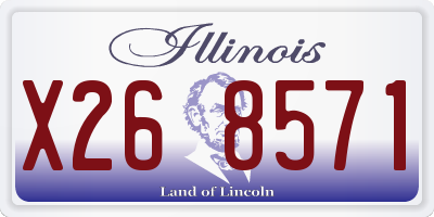 IL license plate X268571