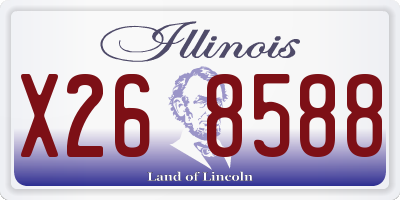 IL license plate X268588