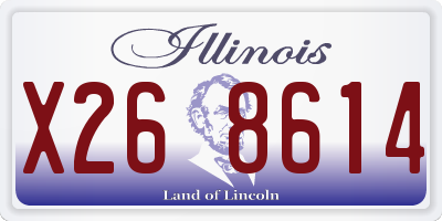 IL license plate X268614