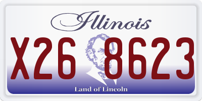 IL license plate X268623