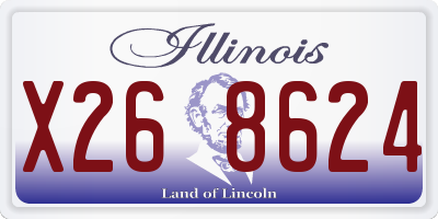 IL license plate X268624