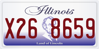 IL license plate X268659