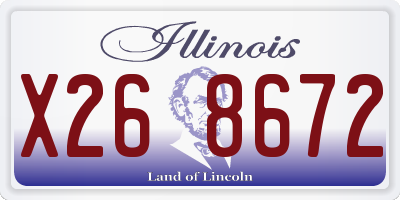 IL license plate X268672