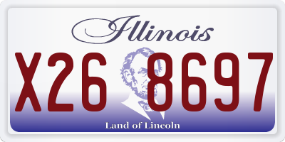 IL license plate X268697