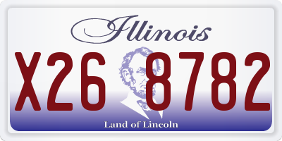IL license plate X268782