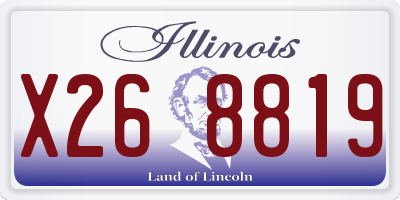 IL license plate X268819