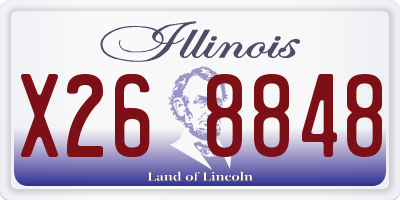 IL license plate X268848
