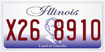 IL license plate X268910