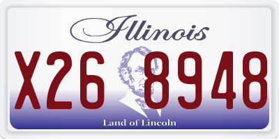 IL license plate X268948