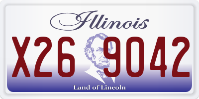 IL license plate X269042