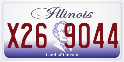 IL license plate X269044