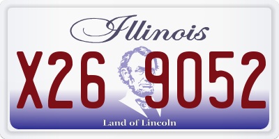 IL license plate X269052