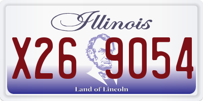 IL license plate X269054