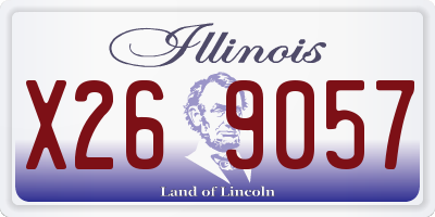 IL license plate X269057