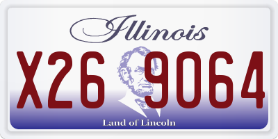 IL license plate X269064