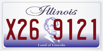 IL license plate X269121