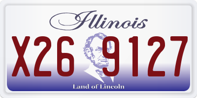 IL license plate X269127