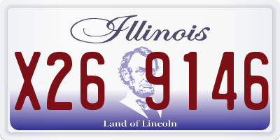 IL license plate X269146