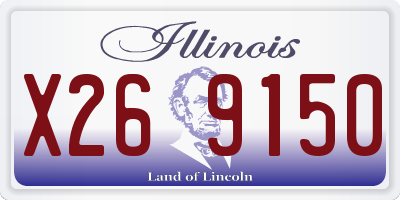 IL license plate X269150