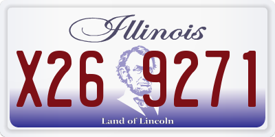 IL license plate X269271