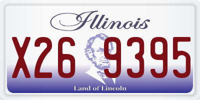 IL license plate X269395