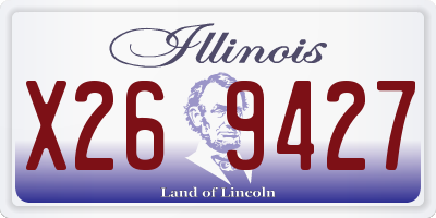 IL license plate X269427