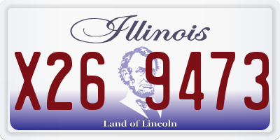 IL license plate X269473