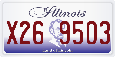 IL license plate X269503