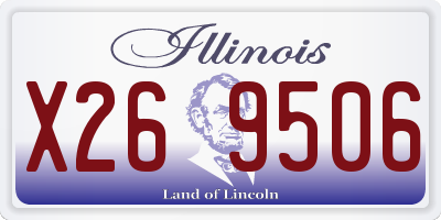 IL license plate X269506