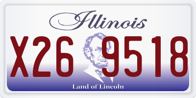 IL license plate X269518