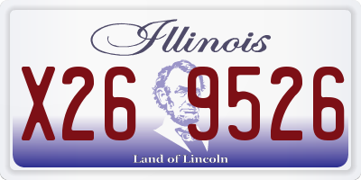 IL license plate X269526
