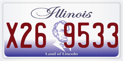 IL license plate X269533