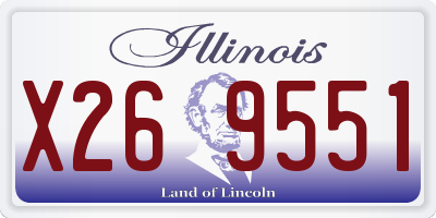 IL license plate X269551