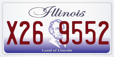 IL license plate X269552