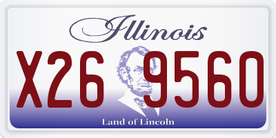 IL license plate X269560