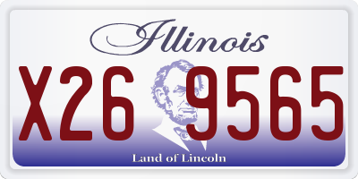 IL license plate X269565