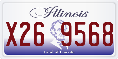 IL license plate X269568