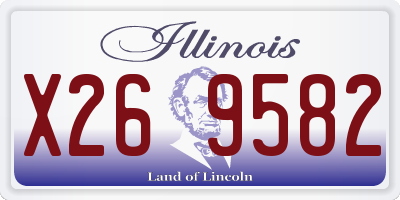 IL license plate X269582