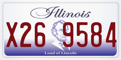 IL license plate X269584
