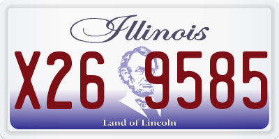 IL license plate X269585