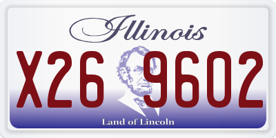 IL license plate X269602