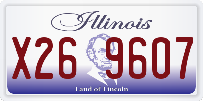 IL license plate X269607
