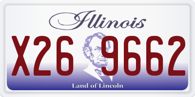 IL license plate X269662