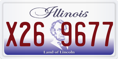 IL license plate X269677
