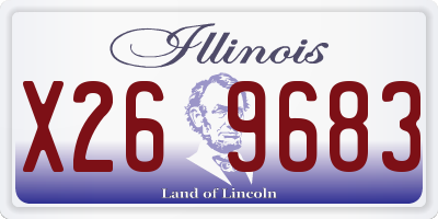 IL license plate X269683